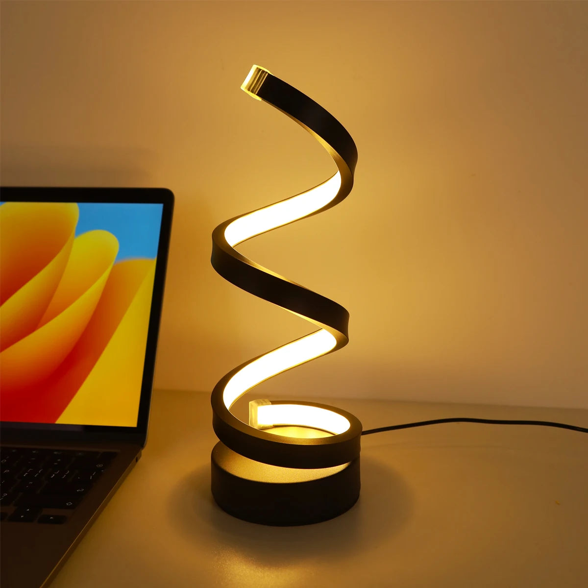 Modern Minimalist Spiral Desk Lamp