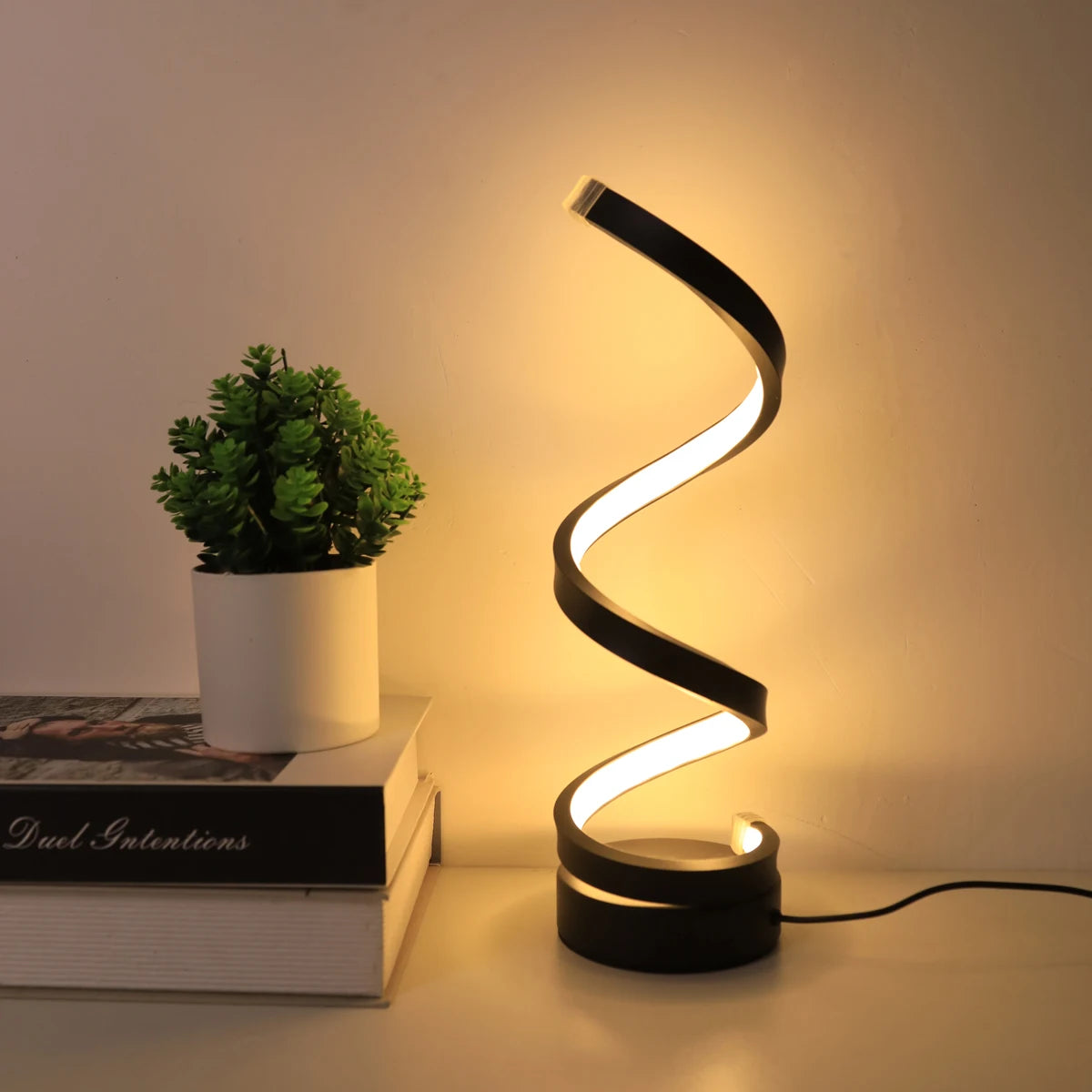 Modern Minimalist Spiral Desk Lamp